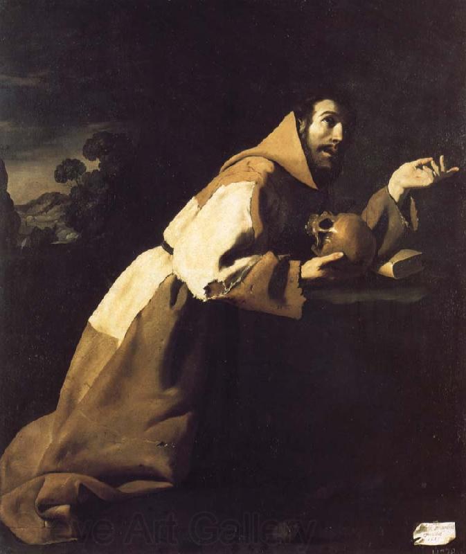 Francisco de Zurbaran Saint Francis in Meditation